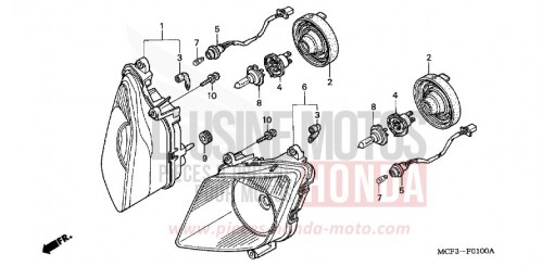 PROJECTEUR VTR1000SP2 de 2002